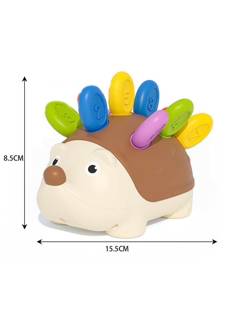 Children's Toys Educational Puzzle Hedgehog Plug-in Hand-eye Coordination Early Education Color Matching  - Image 2