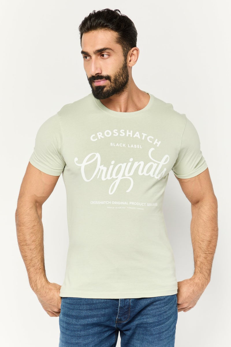CROSSHATCH Men 5 Pieces Crew Neck Short Sleeve Graphic Print T-Shirts, Black - Image 4
