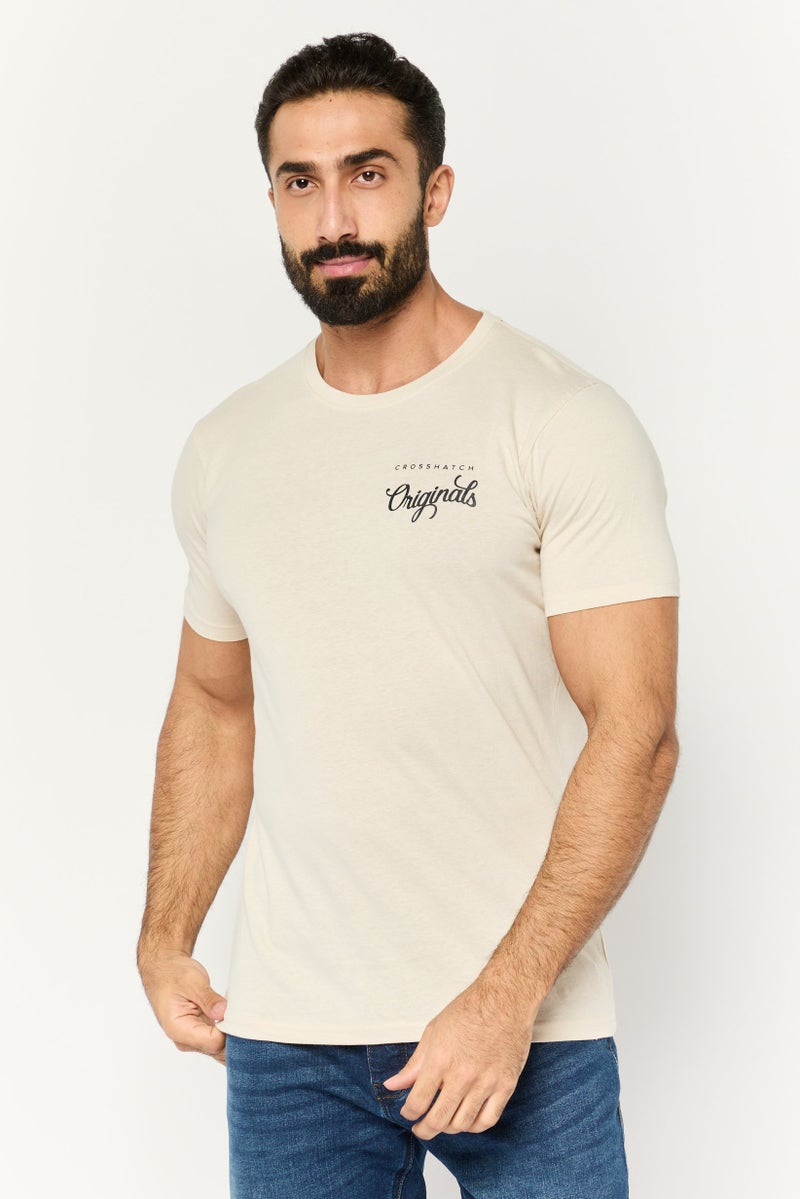 CROSSHATCH Men 5 Pieces Crew Neck Short Sleeve Graphic Print T-Shirts, Black - Image 2