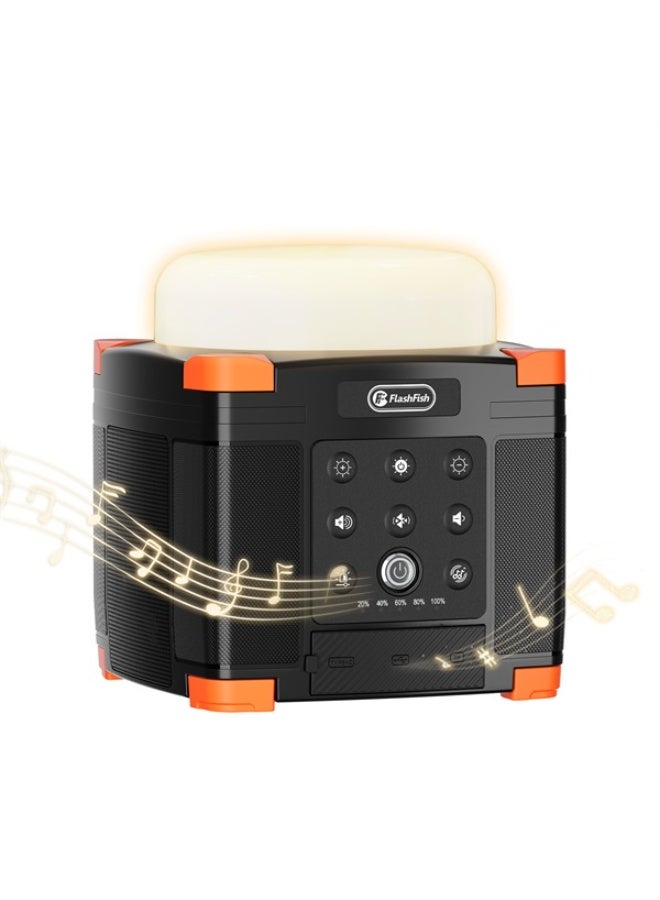 FlashFish Fl9-A - Portable Waterproof Speaker, Drop-Proof Bluetooth Speaker With Built-In Power Bank, Multi-Speaker Connection Via Bluetooth, Up To 48 Hours Playtime, Fast Charging, And Powerful Sound loud - Image 1