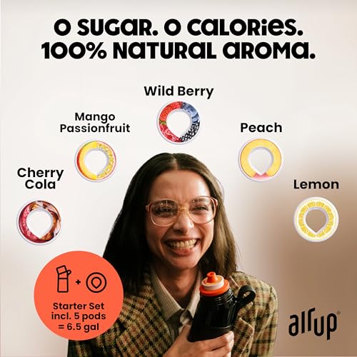 air up زجاجة ماء air up® (16 أونصة) ستيل أسود + 5 كبسولات نكهة فييستا | كبسولات نكهة خالية من السكر وزجاجات ماء مع قشة | زجاجة ماء بنكهة - Image 3