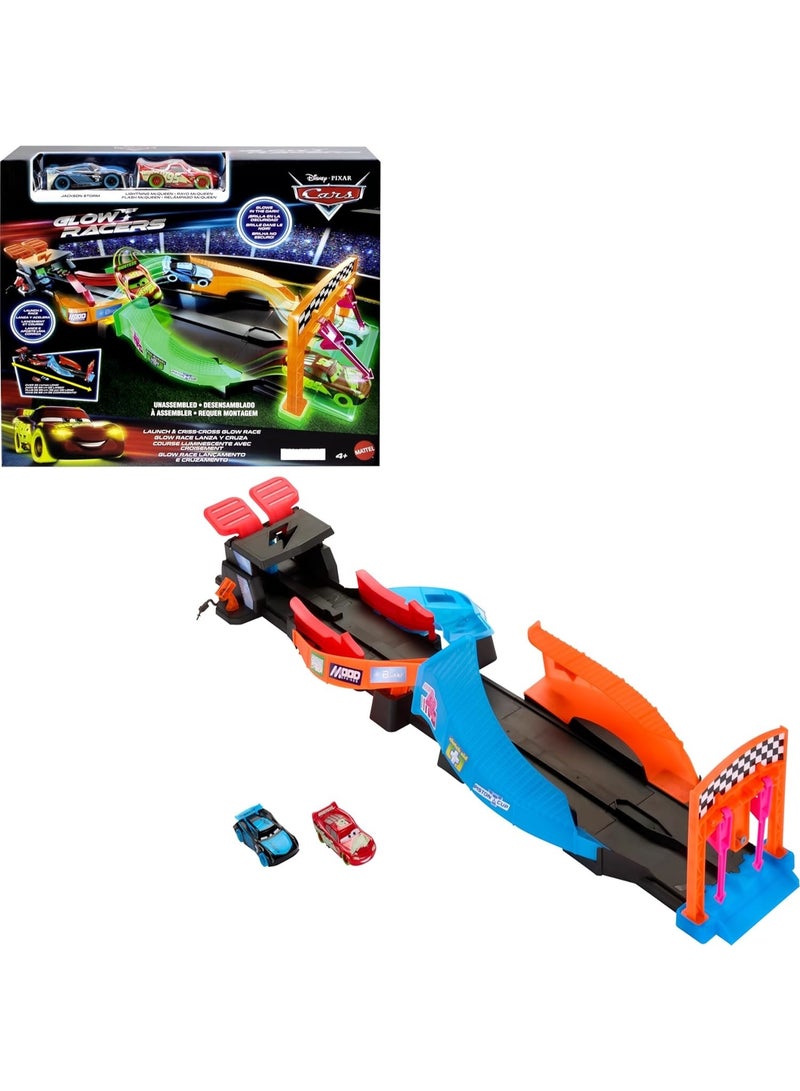 Disney Pixar Cars Launch & Criss-Cross Glow Race Track Set - Image 1