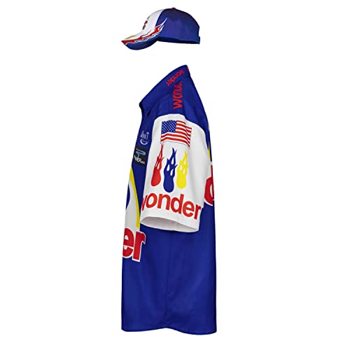 Qosivfey Mens Talladega Nights Ricky Bobby Shirt Halloween Racing Costume with Hat(My2021173-3,3XL) - Image 3