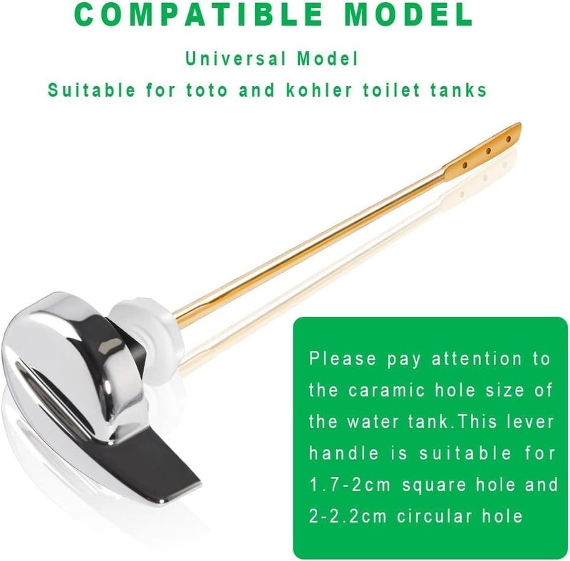 PDFans Side Mount Toilet Tank Flush Lever Handle for Toilets - Image 5