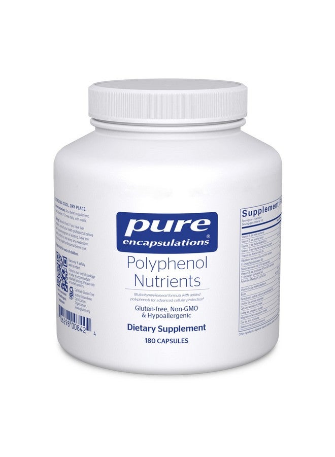 Pure Encapsulations Polyphenol Nutrients | Hypoallergenic Nutrient Dense Multivitamin/Mineral Formula | 180 Capsules - Image 1