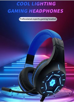 Komc Gaming Wired Headset Surround Stereo Sound Over Ear Headphones With Mic LED Light For Xbox One S/Xbox one/PS4/Tablet/Laptop/Cell Phone  - Image 2