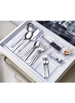 Boz House 7 Piece Kitchen & Make-up Drawer Punto Drawer Modular Organizer Organizer Transparent  - Image 3