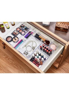Boz House 7 Piece Kitchen & Make-up Drawer Punto Drawer Modular Organizer Organizer Transparent  - Image 2