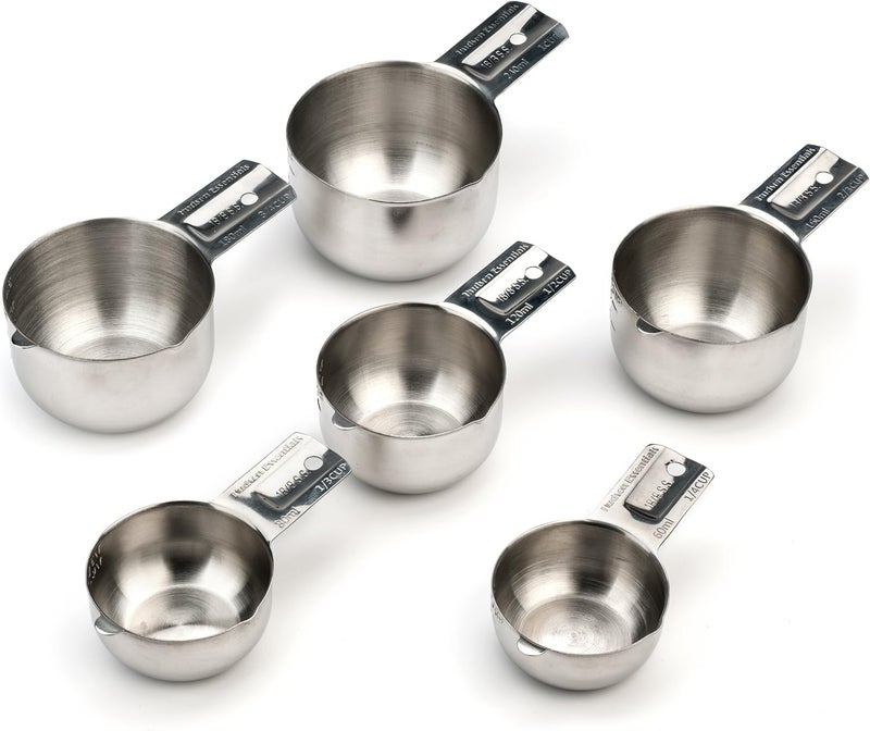 Hudson Essentials Stainless Steel Measuring Cups Set (6 Piece Set) - Image 2