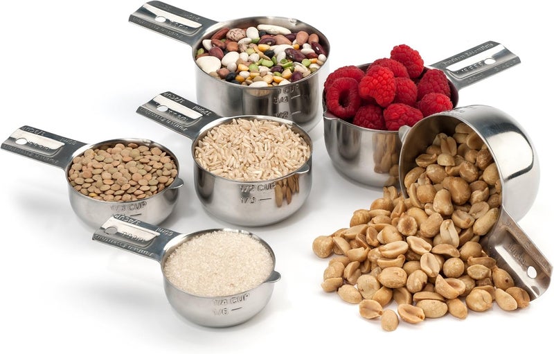 Hudson Essentials Stainless Steel Measuring Cups Set (6 Piece Set) - Image 3