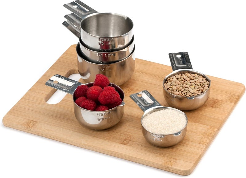 Hudson Essentials Stainless Steel Measuring Cups Set (6 Piece Set) - Image 4