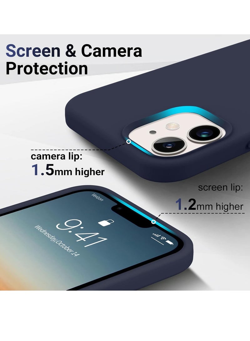 MIGOFAST Liquid Silicone Gel Cover with Full Body Protection Anti-Scratch Shockproof Case Compatible with iPhone 12 - Image 3