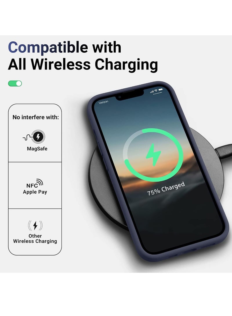 MIGOFAST Liquid Silicone Gel Cover with Full Body Protection Anti-Scratch Shockproof Case Compatible with iPhone 12 - Image 4