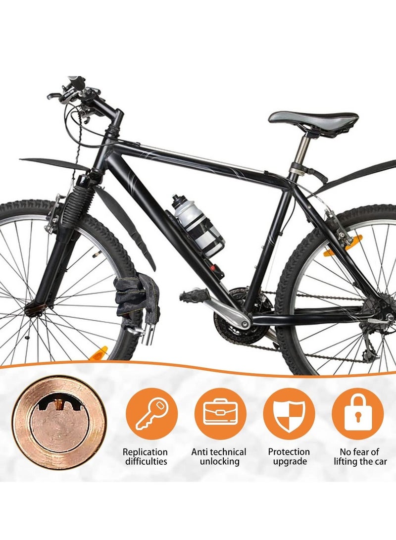 Y&D Bike Chain Lock, Heavy Duty Anti Theft Bicycle Security Chain, Weatherproof Lock Padlock for Bike, Bicycle, Scooter, Motorcycle, Door, Gate, Fence(3.6 Feet)  - Image 3