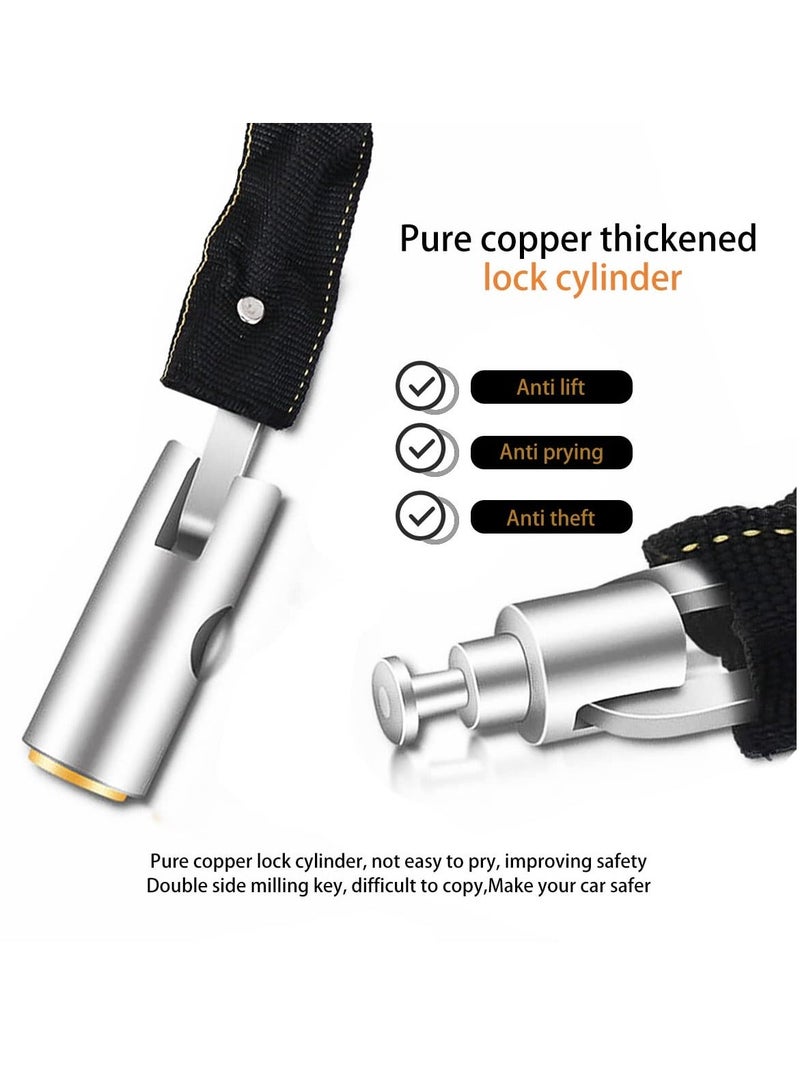 Y&D Bike Chain Lock, Heavy Duty Anti Theft Bicycle Security Chain, Weatherproof Lock Padlock for Bike, Bicycle, Scooter, Motorcycle, Door, Gate, Fence(3.6 Feet)  - Image 2