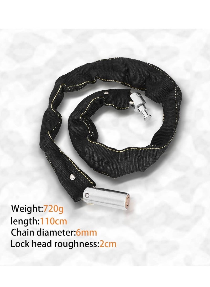 Y&D Bike Chain Lock, Heavy Duty Anti Theft Bicycle Security Chain, Weatherproof Lock Padlock for Bike, Bicycle, Scooter, Motorcycle, Door, Gate, Fence(3.6 Feet)  - Image 5