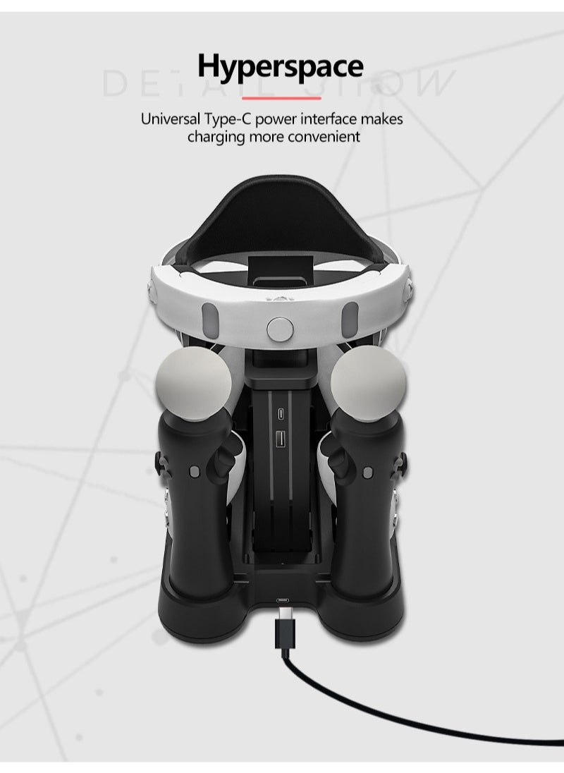 iplay - Multifunction Controller Charging Dock and PS VR Display Stand for PS5 Black - Image 1