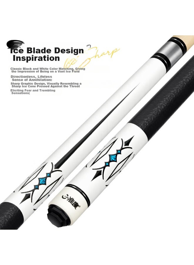 ACCURACY Zhundu Ice-front Pool Cue, Big Tip Nine-ball Cue, Black 8-ball Cue, American Billiards Cue, Eight-ball Maple Wood Black Eight Cue - Image 3