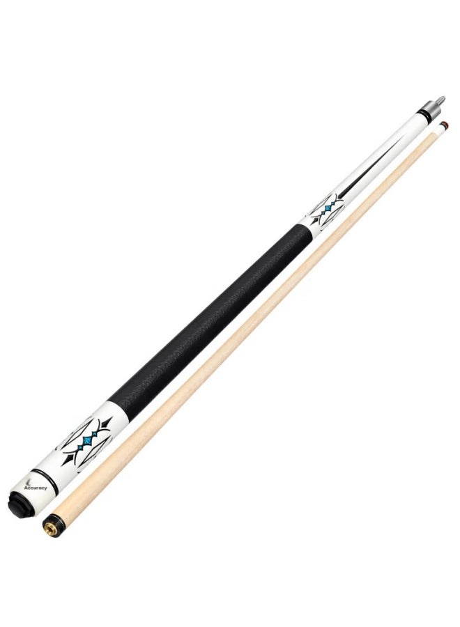 ACCURACY Zhundu Ice-front Pool Cue, Big Tip Nine-ball Cue, Black 8-ball Cue, American Billiards Cue, Eight-ball Maple Wood Black Eight Cue - Image 2