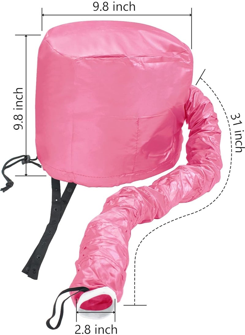 Kimaya Hair Dryer Bonnet - Upgraded Bonnet Hair Dryer with Longer Extended Hose More Easy to Enjoy Styling,Portable Hair Dryer Bonnet Attachment for Hair Styling, Hair Color, Hair Condition and More Pink  - Image 2