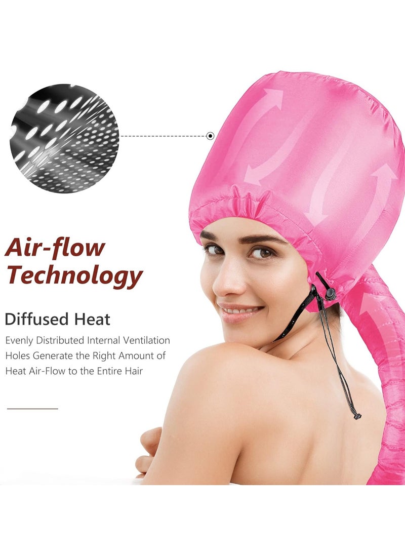 Kimaya Hair Dryer Bonnet - Upgraded Bonnet Hair Dryer with Longer Extended Hose More Easy to Enjoy Styling,Portable Hair Dryer Bonnet Attachment for Hair Styling, Hair Color, Hair Condition and More Pink  - Image 4