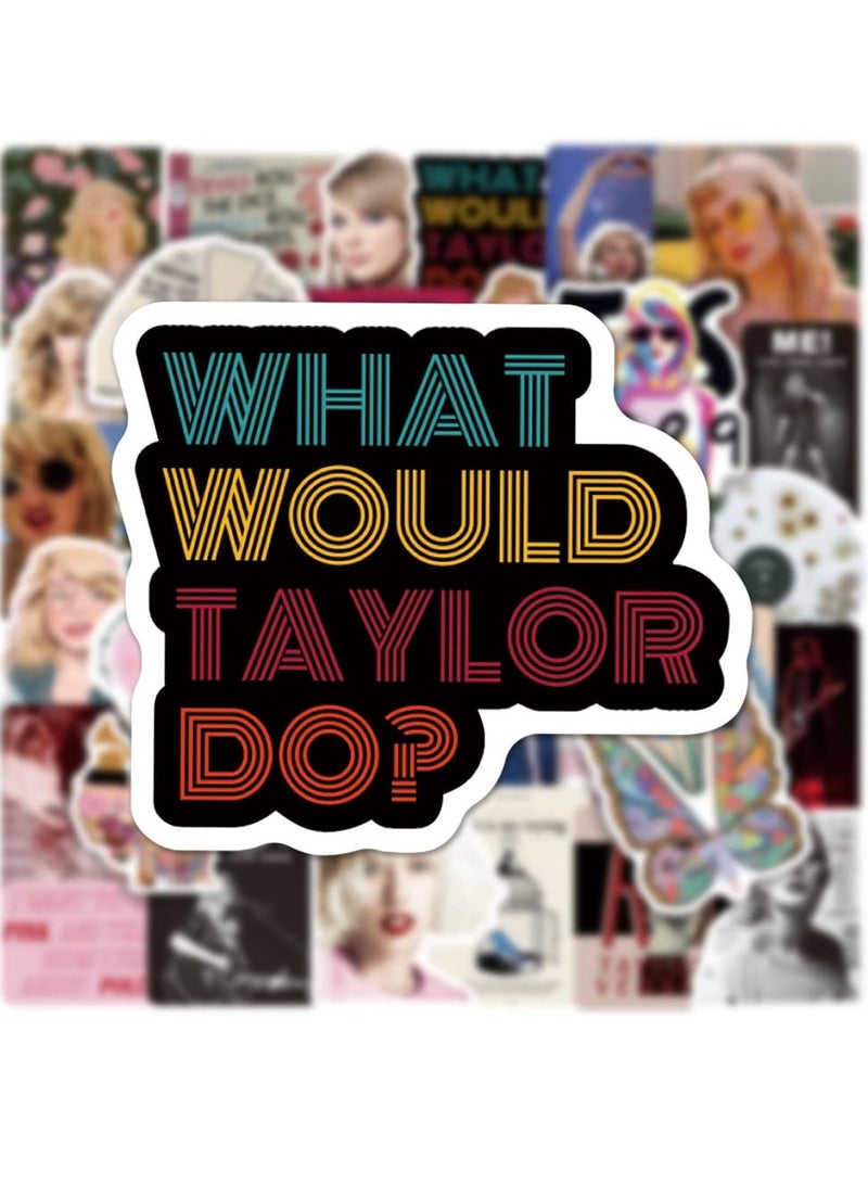 SOLARAE Taylor Swift Album Stickers - 100PCS Waterproof Vinyl Stickers for Water Bottles, Laptops, Music Fans, Party Favors, Decorations, Gifts for Girls and Teens. - Image 5