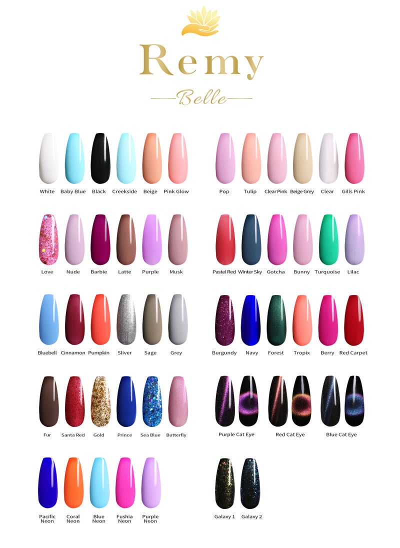 Remy Belle - Gel Nail Polish 11ml Long Lasting Chip Resistant Requires Drying Under UV LED Lamp (Clear) - Image 1