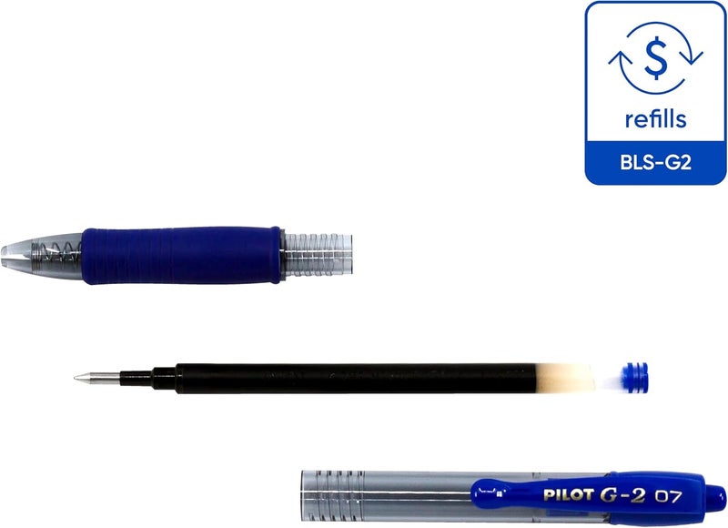 Pilot G-2 07 Retractable Gel Pen - Blue Ink, 0.7mm Tip - Image 4