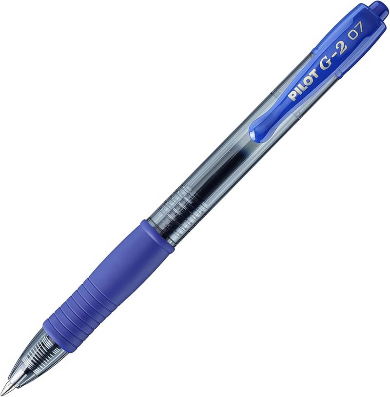 Pilot G-2 07 Retractable Gel Pen - Blue Ink, 0.7mm Tip - Image 1