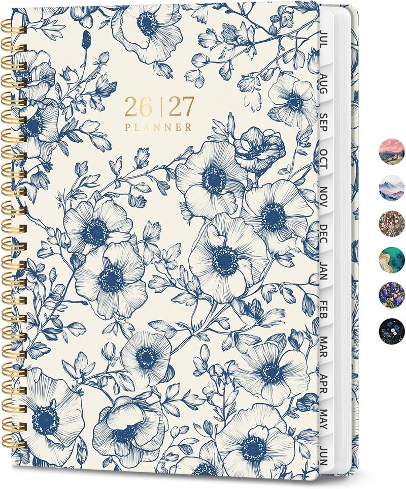 ZOTIA Planner 2026-2027, Monthly and Weekly Academic Planner July 2026 - June 2027, Hardcover Student Teacher Planning Agenda Calendar Book with Tabs, Perfect for Office School Supplies, A4 (8.5" x 11 - Image 1