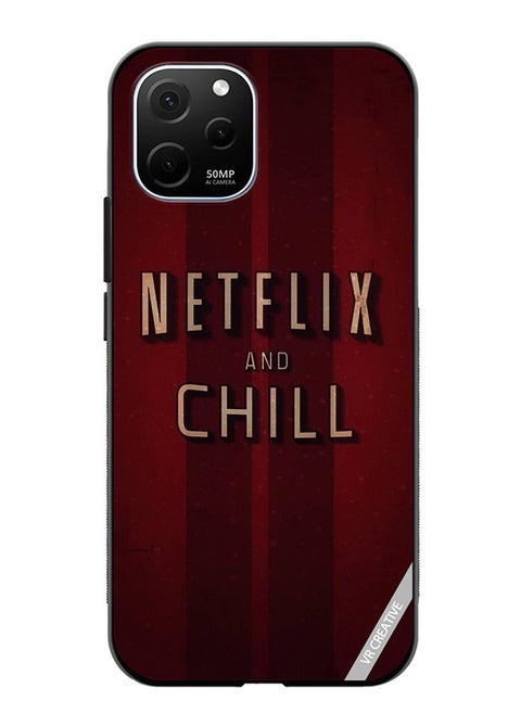 Protective Case Cover For Huawei Enjoy 50z Netfliz Nd Chill Design Multicolour