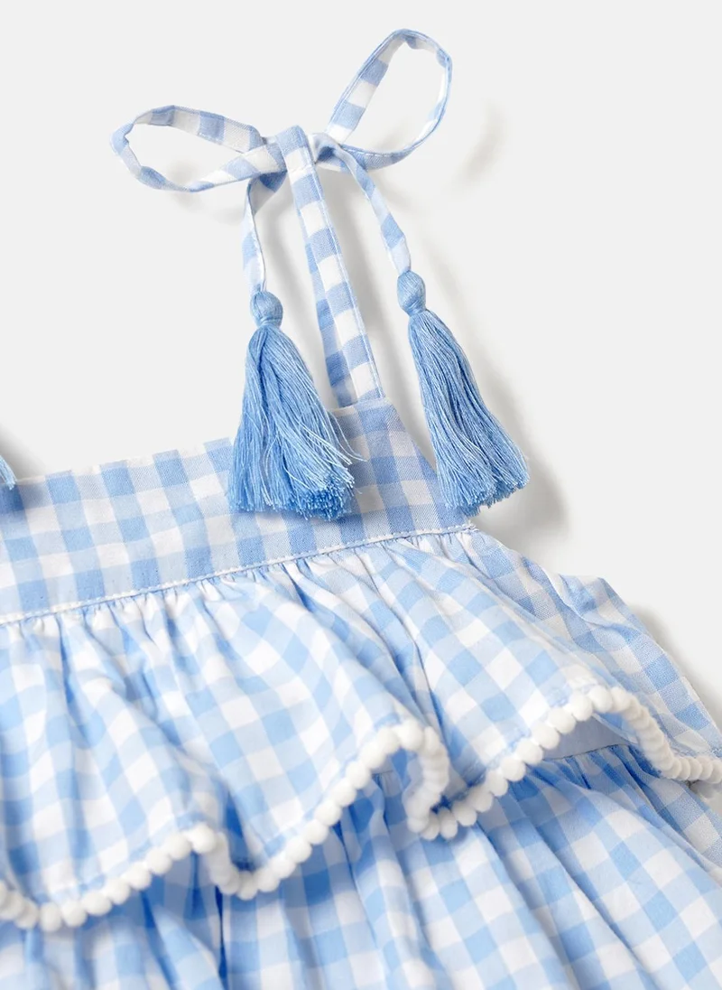 Nautinati  Nautinati 100% Premium Cotton Checked Romper for Girls for Women | Best Price UAE