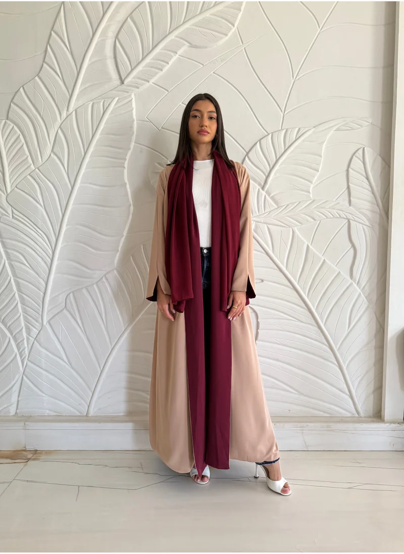 JAMEELA Reversible Two-Tone Abaya