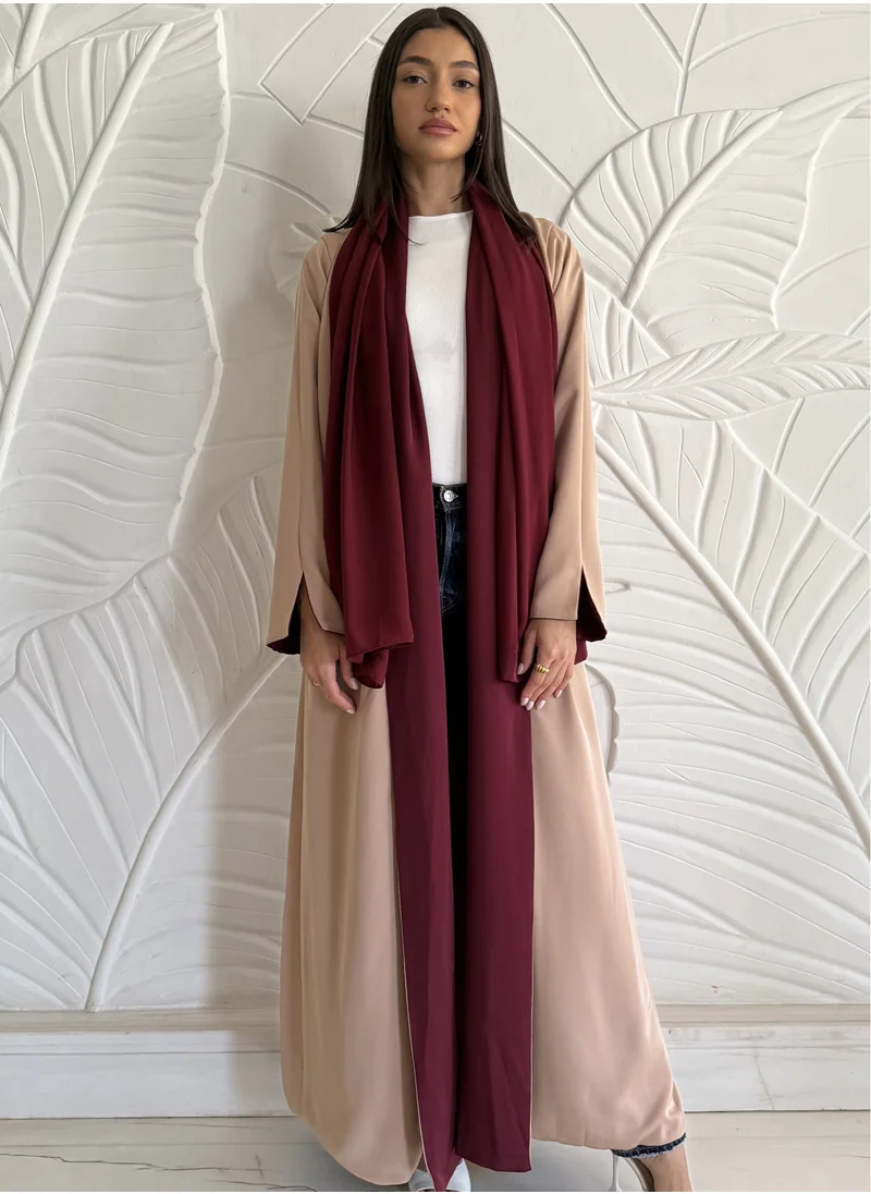 جميلة Reversible Two-Tone Abaya