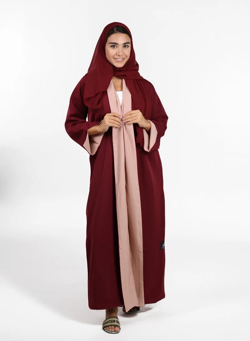 JAMEELA Reversible Two-Tone Abaya