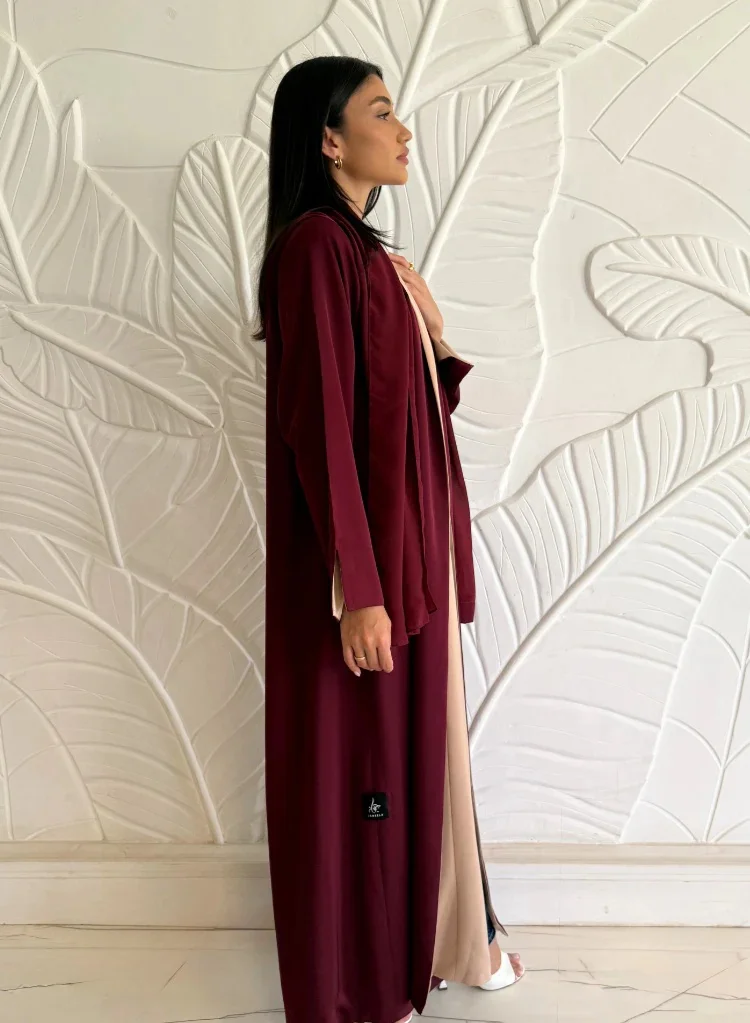 JAMEELA  Reversible Two-Tone Abaya for Women | Best Price UAE
