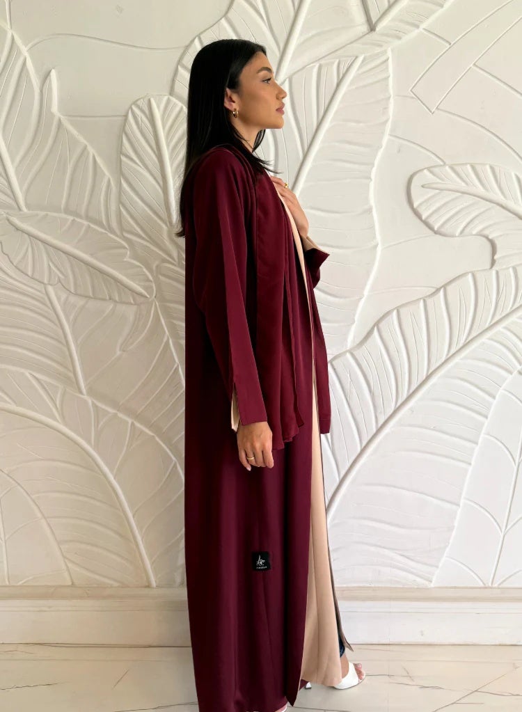 JAMEELA Reversible Two-Tone Abaya - Image 4