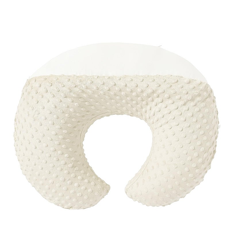 DONOMILO Nursing Pillow and Positioner Breastfeeding and Bottle Feeding, Propping Baby, Tummy Time, Sitting Support, with Removable Dots Cover, for Baby Boy Baby Girlï¼ˆPristineï¼‰ - Image 1