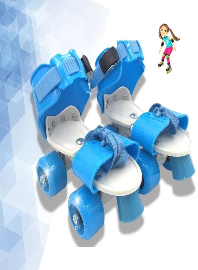 NestPlay Skating Shoes with School Sport PU | 4 Wheel Adjustable Skates | Dry Roller Skates for Kids | Adjustable up to 5-12 Years Age Group (Multicolor) - Image 2