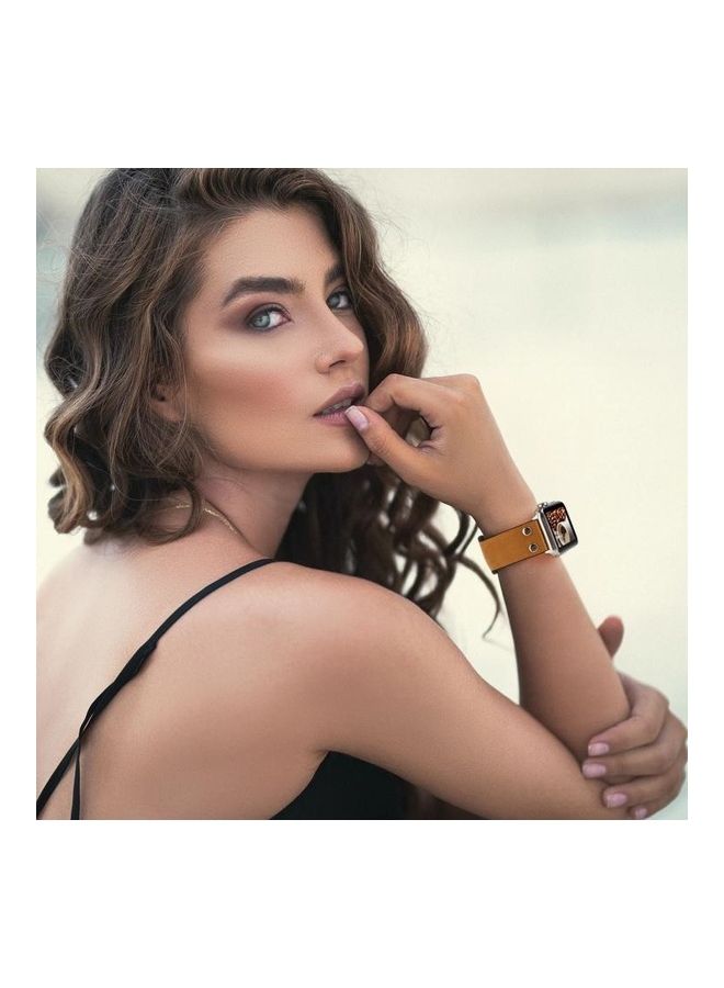 نيبمينينت سوار بديل لساعة أبل ووتش سيريز 7 مقاس 45 مم/ 6 SE و5 و4 44 مم/3 و2 و1 42 مم بني - Image 5