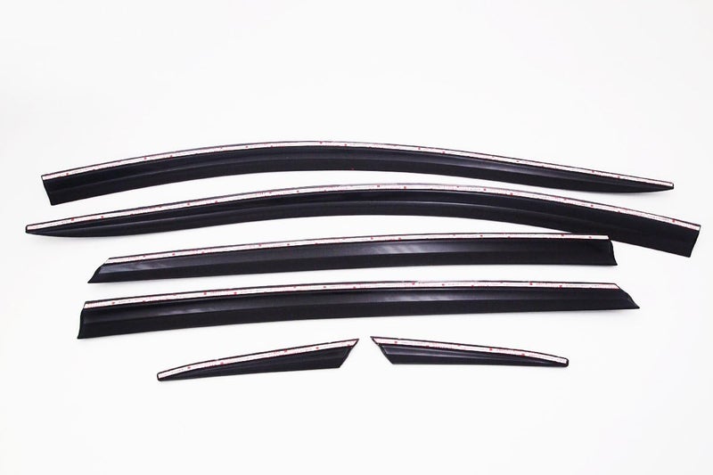 AUTO CLOVER Dark Smoked Side Window Vent Visor 6 Piece Set for Chevrolet Malibu 2016-2019 - Image 2