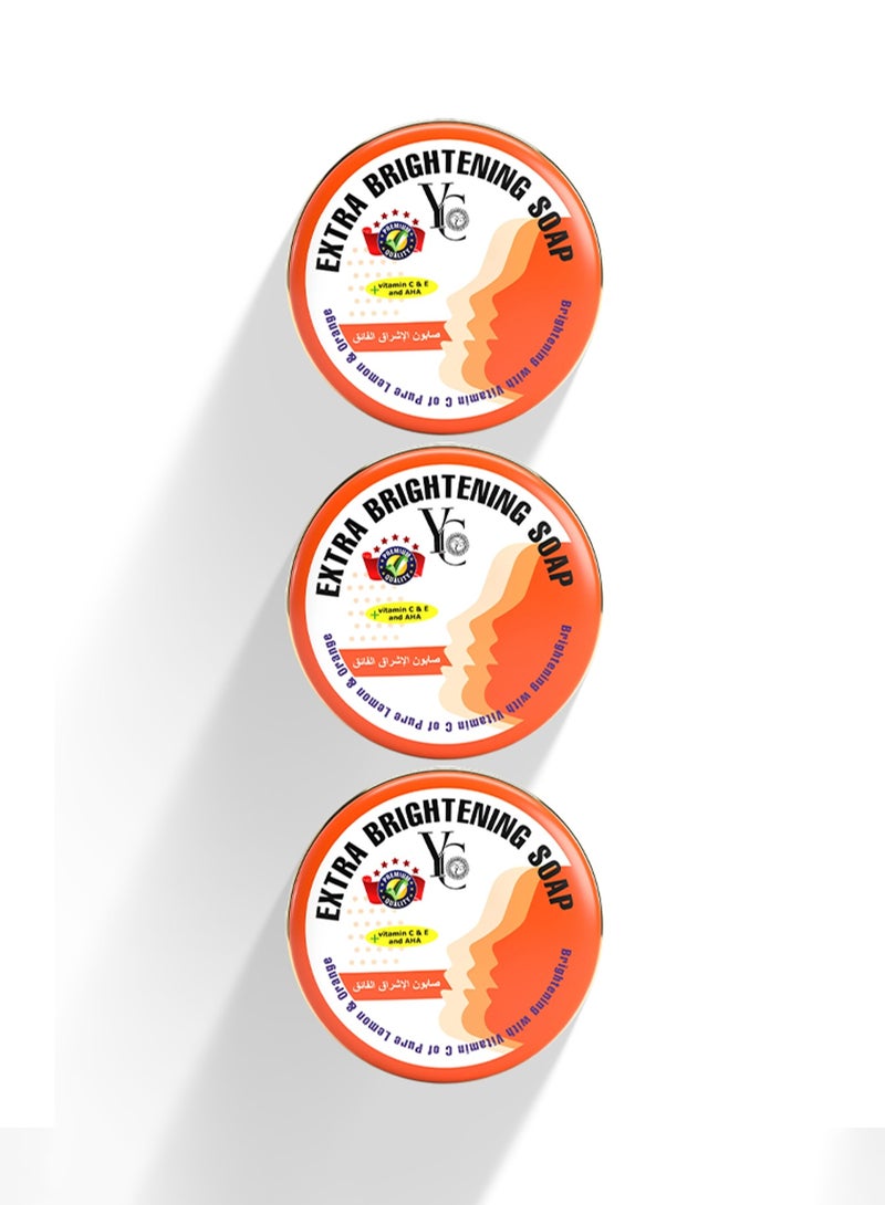 واي سي صابون الإشراق الإضافي (علبة معدنية) 100 جم - 3 قطعة