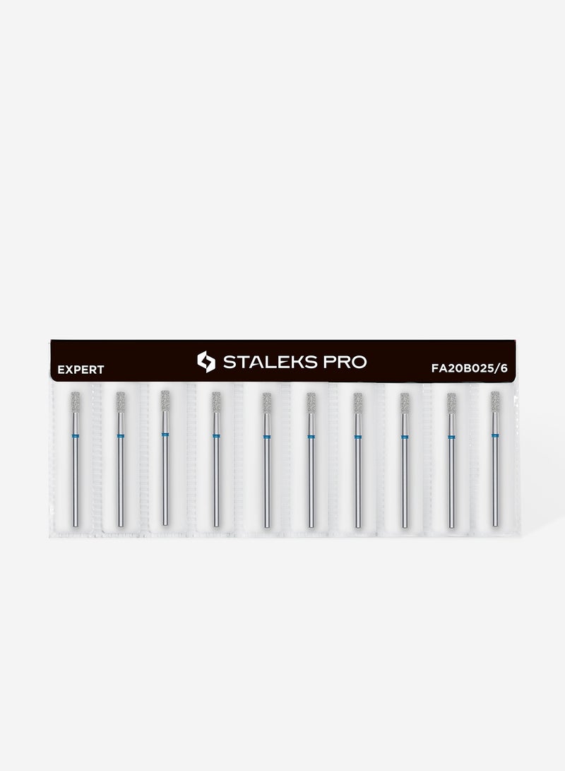 STALEKS PRO بت حفر الأظافر الماسية أسطوانة زرقاء EXPERT | قطر الرأس 2.5 مم / الجزء العامل 6 مم - Image 3