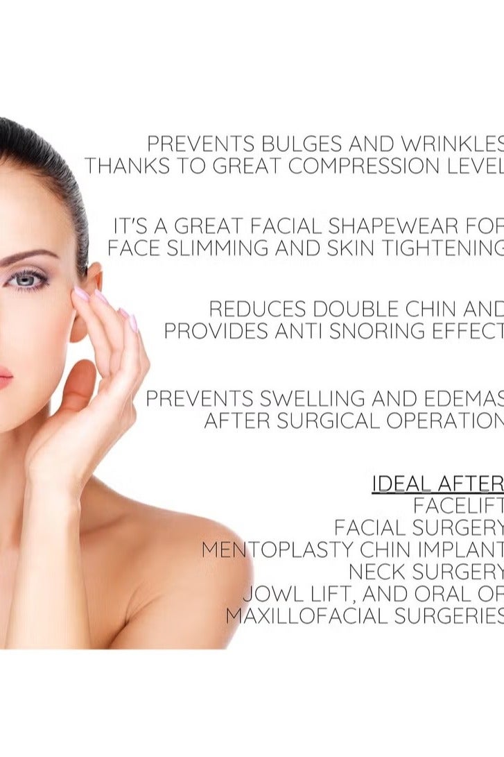 Post Surgery Neck and Chin Compression Wrap Bandage, Face Slimmer, Jowl Tightening, Neck Coverage, Chin Lifting Strap for Women - Image 5