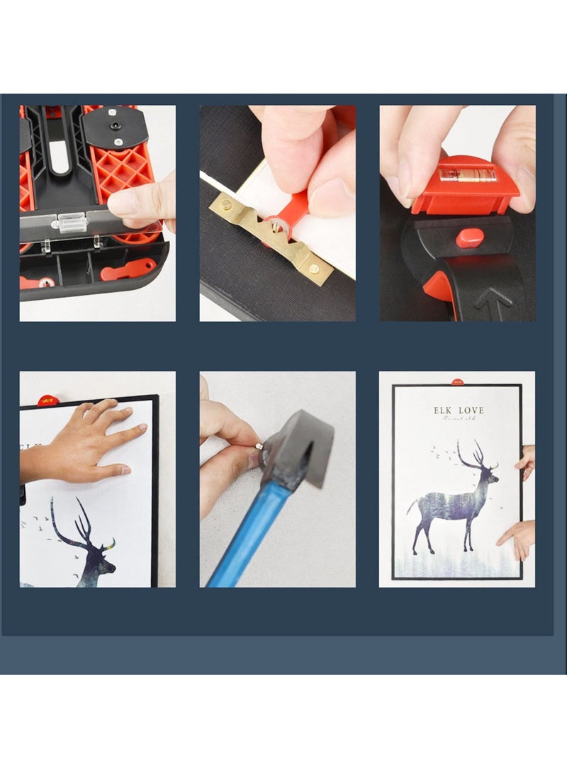 Excefore - Picture Hanging Tool with level, All-in-One Hang It Picture Hanging Tool, Portable Picture Leveling and Hanging Tool, Picture Hanging Level for Hang Pictures, Mirrors, TVs, and Shelves - Image 1