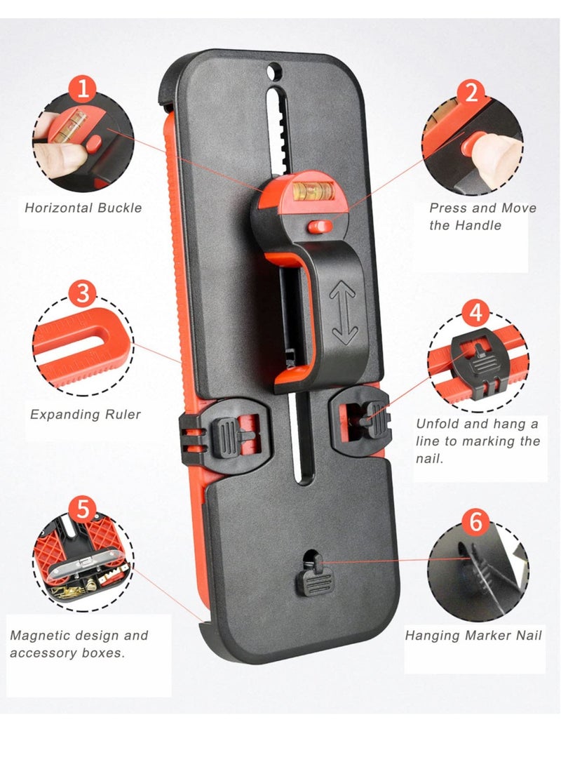 Excefore - Picture Hanging Tool with level, All-in-One Hang It Picture Hanging Tool, Portable Picture Leveling and Hanging Tool, Picture Hanging Level for Hang Pictures, Mirrors, TVs, and Shelves - Image 1