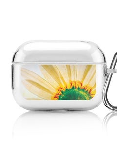 Stylizedd Classic Clear printed Case for Apple AirPods Pro 2nd Generation Thin Transparent Cover [Designed for Apple AirPods Pro 2nd Generation] - Bloomin Sunflower  - Image 1