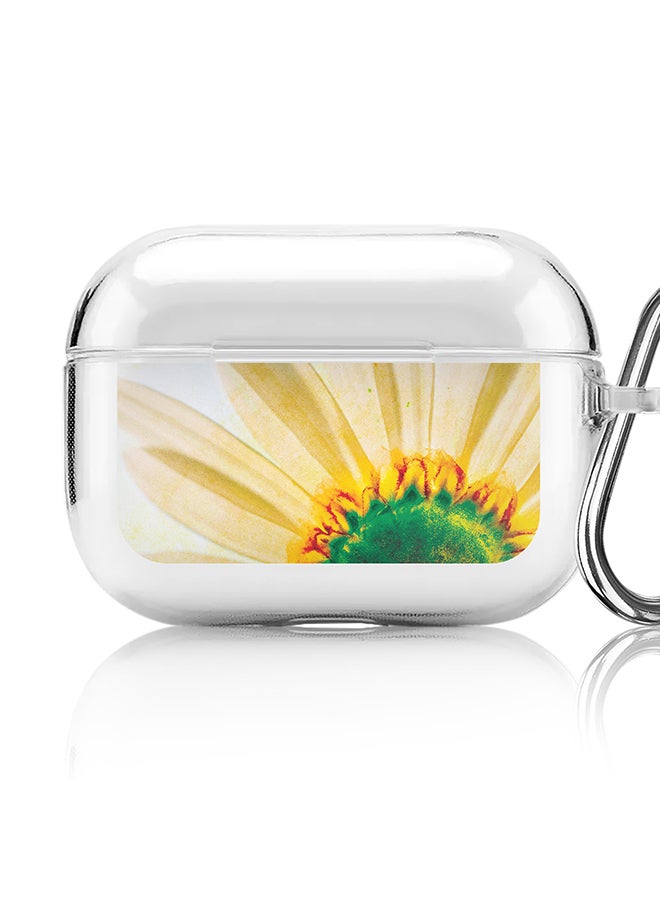 Stylizedd Classic Clear printed Case for Apple AirPods Pro 2nd Generation Thin Transparent Cover [Designed for Apple AirPods Pro 2nd Generation] - Bloomin Sunflower - Image 1
