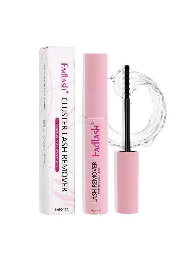 FADLASH - Cluster Lash Glue Remover 5 Ml Lash Remover For Cluster Individual Lashes Soothing Non Irritating Oil Lash Glue Remover Mascara Wand Diy Eyelash Extension Remover Self Use At Home - Image 1