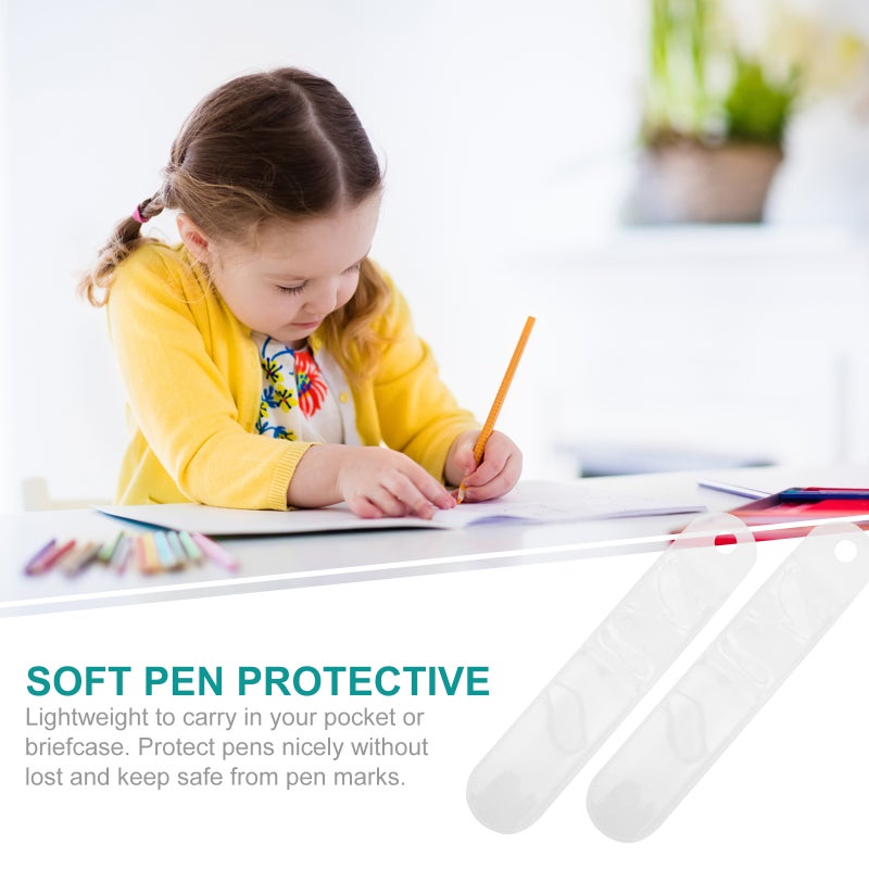 100Pcs Fountain Pen Pouch Pen Sleeve Bag Single Pen Case Holder for Office School - Image 5